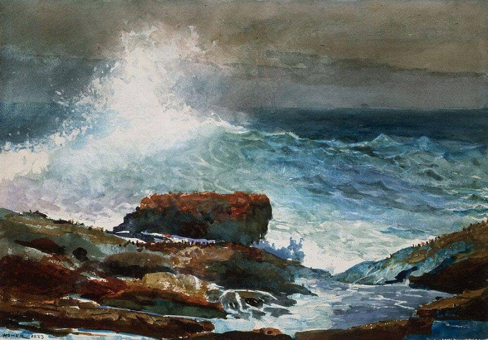 Incoming Tide, Scarboro Maine, 1883 by Winslow Homer